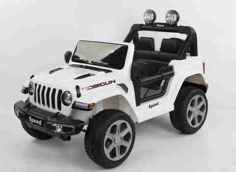 Jeep Rubicon 電動乗用車 ホワイト Toy House Rubicon SUV Rechargeable Battery Operated Ride On Jeep