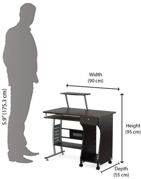 Nilkamal Gamma Engineered Wood Computer Desk Price in India - Buy ...