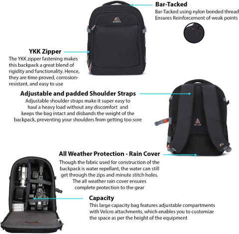 MOBIUS CAMERAMAN VIDEO CAMERA BACKPACK Suitable for Panasonic -CX7