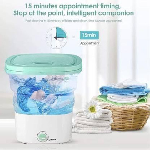 Smokey Mini Folding Washing Machine Portable,Foldable Compact