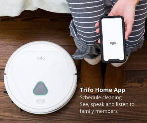 Trifo Maxホームサーベイランスロボットクリーナー＆モップ trifo max-s robotic vacuum cleaner/ Surveillance Camera W