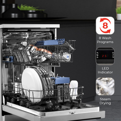 IFB Neptune VX Free Standing 12 Place Settings with Germ-Free Hygienic  Wash, Made for Indian Kitchens, Steam Drying, Energy Efficient Dishwasher