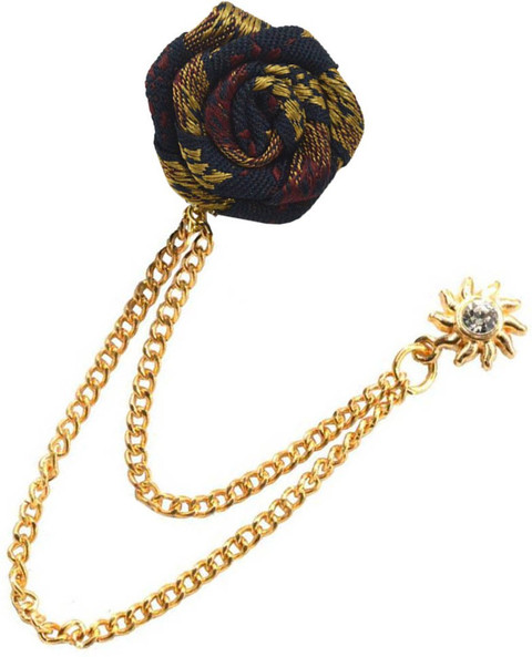Sullery Suits Brooch Pins Brooches Men Women Wedding Rose Flower Gold Chain  King Crown Lapel Pin Brooch