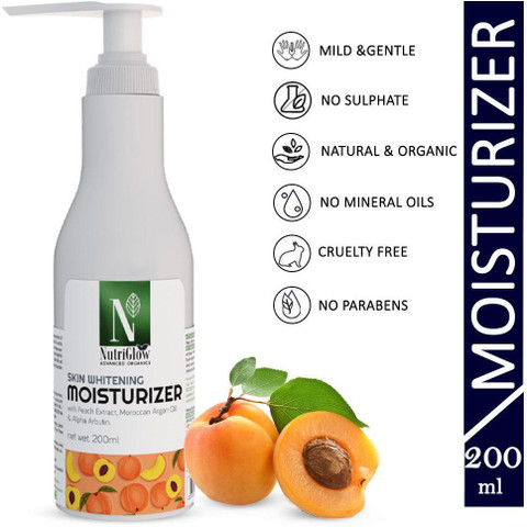 Nutriglow Advanced Organics Skin Whitening Moisturizer – SPF 15, Für Strahlende & Gepflegte Haut