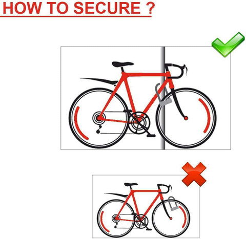 THE MORNING PLAY TMP BIKE LOCK BLACK UNIVERSAL BIKE LOCK (8 MM