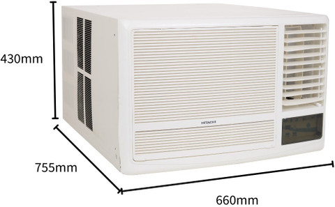 hitachi ton window ac suitable for room size