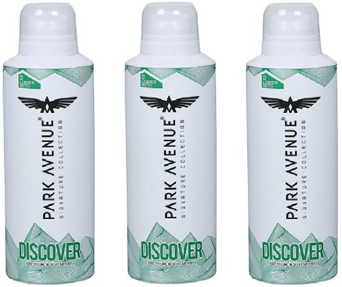 PARK AVENUE Discover Deodorant For Men Women 150 Ml *3 Pcs Perfume Body  Spray For Men Women