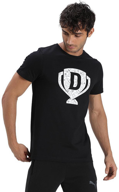PUMA Graphic Print Men Round Neck Black T-Shirt Buy PUMA Graphic