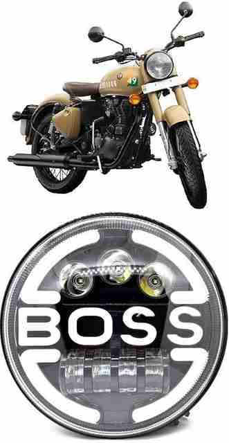 RKPSP Boss-Head-Light-New Headlight Motorbike LED for Royal