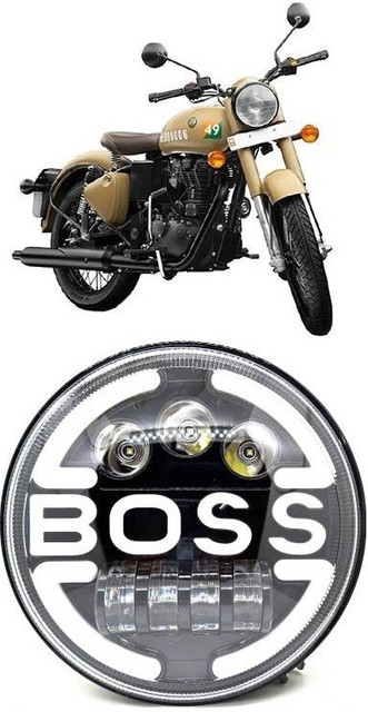 RKPSP Boss-Head-Light-New Headlight Motorbike LED for Royal