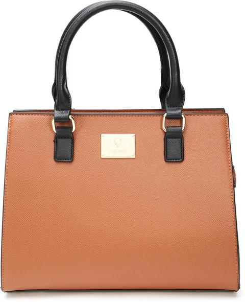 Allen Solly Brown Hand-held Bag Handbags Brown Price in India
