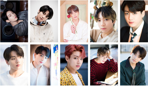 Pack of 10 BTS Member Jungkook Photocard set for BTS Fans | HD