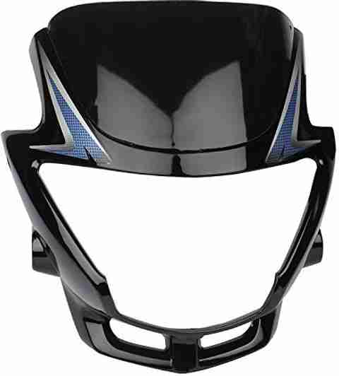 zalak HEADLIGHT VISOR FOR GLAMOUR OM (BLACK-BLUE) Bike Headlight
