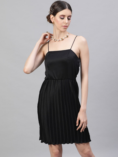 open lace back dress Shop Black High Neck Peplum Dress - for Women | OUTZIDR