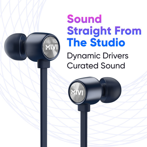 Mivi Collar Classic Neckband with Fast Charging Bluetooth