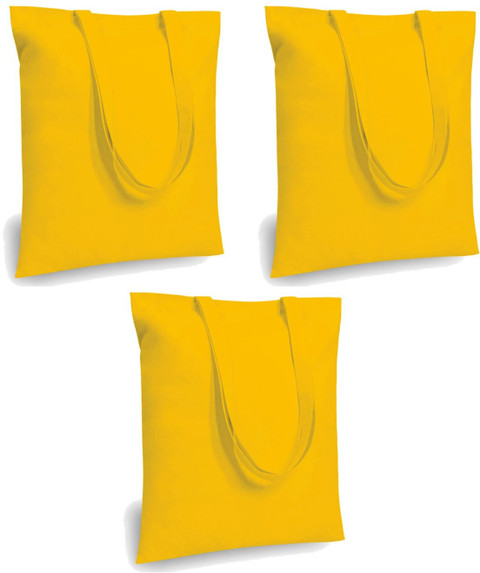 Lify Yellow Tote Cotton Canvas Tote Bags Bulk Shopping Bag for