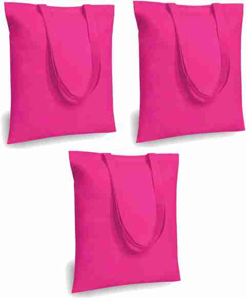 Lify Pink Tote Cotton Canvas Tote Bags Bulk Shopping Bag for
