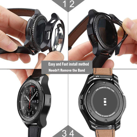 CallSmith Front and Back Screen Guard for 46 MM Samsung Gear S3 Samsung  Galaxy Watch, Flexible Silicone Soft TPU Bumper Case Cover - CallSmith :  Flipkart.com