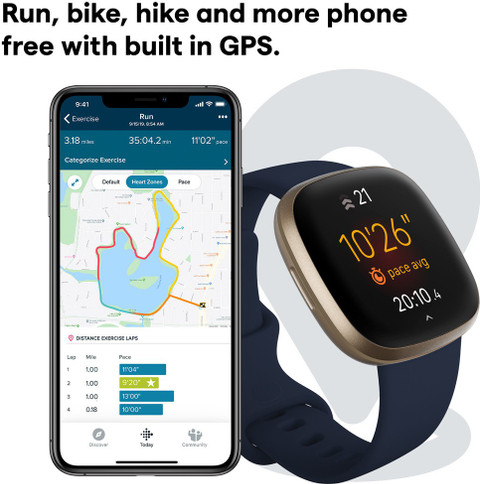 FITBIT Versa 3, Smartwatch