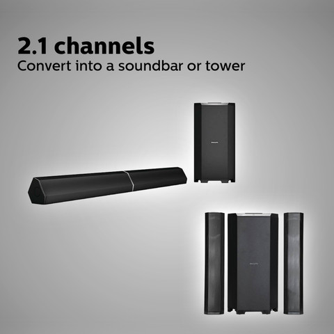 Buy PHILIPS MMS8085B/94 Convertible 80 W Bluetooth Home Theatre