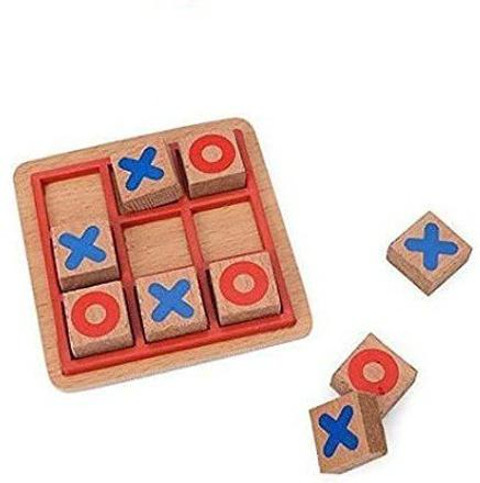 Wooden Tic Tac Toe Board Game – Classic Puzzle For Kids & Adults, Brain Teaser Toy 12 thumbnail image