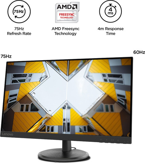 Lenovo 68.58 cm (27 inch) Full HD VA Panel with TUV Eye Care