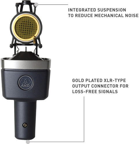 AKG C214 Recording Cardioid Microphone With Universal Shock Mount