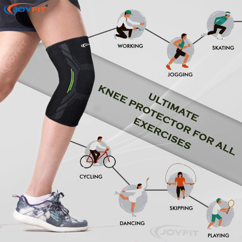 Joyfit Knee Compression Sleeve Knee Support for Gym, Running Knee Support