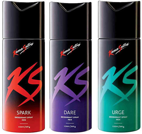 Kamasutra Spark, Dare, Urge Perfume Body Spray For Men Price