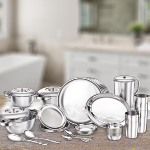 Judge by TTK Prestige Pack of 51 Stainless Steel Dinner Set Price