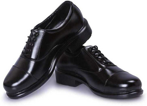 Unistar s Mens Derby Police Laceup Police Shoes Oxford For Men (Black)  Oxford For Men