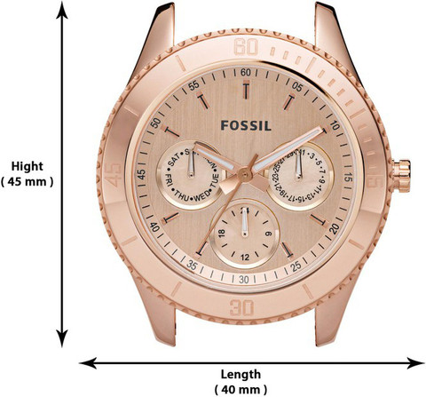 Fossil Stella ES2859 Rose Gold 37.5mm Multi Stainless Steel Ladies Watch Fossil Stella ES2859 Rose Gold 37.5mm Multi Stainless Steel  main image 4