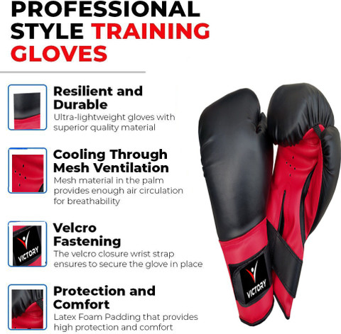 VICTORY Pro Style Boxing Gloves Bouncer Boxing Gloves Boxing