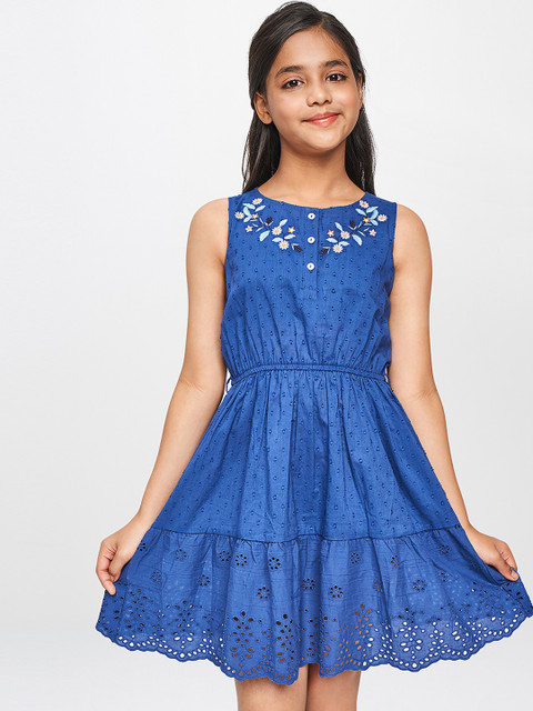 GLOBAL DESI Girls Midi/Knee Length Casual Dress Price in India - Buy GLOBAL  DESI Girls Midi/Knee Length Casual Dress online at Flipkart.com
