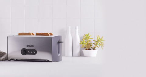 BOROSIL KRISPY SLICE POP-UP TOASTER 1500 W Pop Up Toaster
