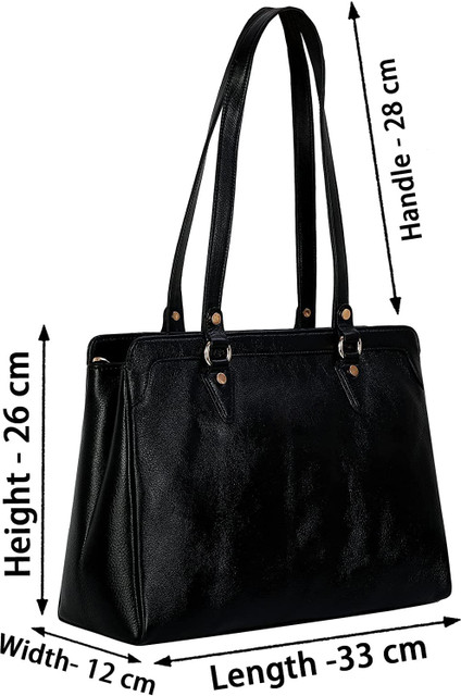 RICHSIGN LEATHER ACCESSORRIES Black Shoulder Bag Full Grain