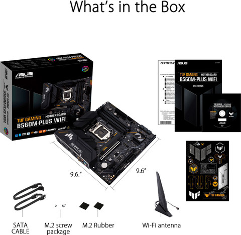 ASUS TUF Gaming B560M-Plus Wi-Fi LGA 1200Socket Micro-ATX
