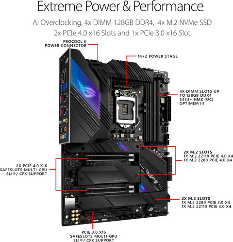 ASUS ROG STRIX Z590-E Gaming Wi-Fi LGA 1200Socket ATX Intel Z590