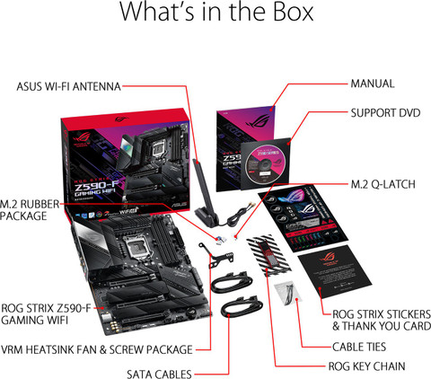 ASUS ROG STRIX Z590-F Gaming Wi-Fi LGA 1200Socket ATX Intel Z590