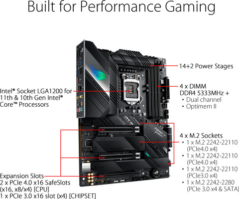ASUS ROG STRIX Z590-F Gaming Wi-Fi LGA 1200Socket ATX Intel Z590