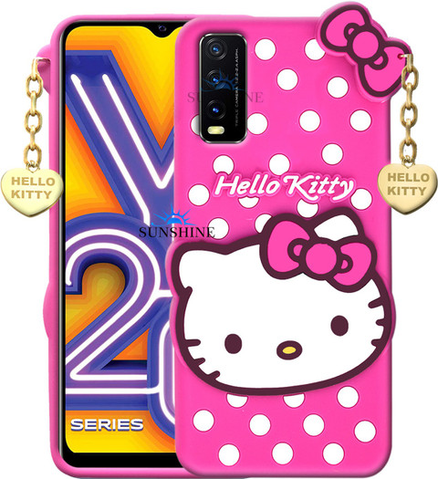 SUNSHINE Back Cover for Vivo Y20, Vivo Y20i-Hello Kitty Case 3D
