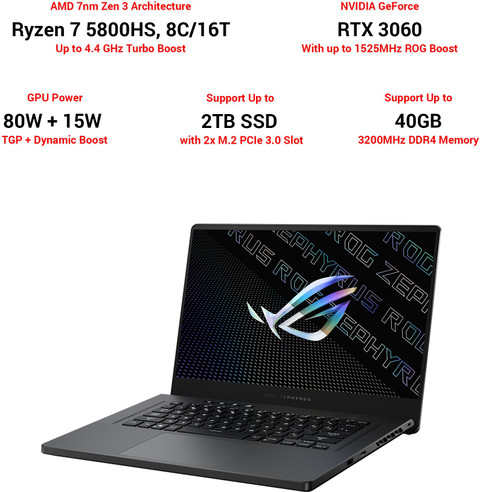 ASUS ROG Zephyrus G15 (2021) AMD Ryzen 7 Octa Core 5800HS - (16 GB