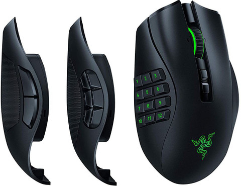 Razer Naga Pro Ambidextrous Optical Gaming Mouse With Bluetooth