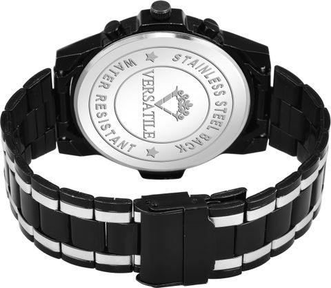 Versatile Men's Two-Tone Analog Chain Watch - Image 6