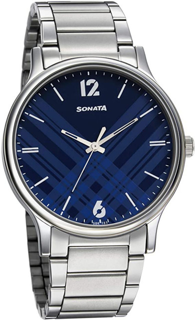 SONATA Blue Dial77105SM01 Analog Watch For Men Buy SONATA Blue
