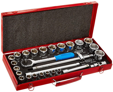 Venus hand tools Cold Forged 1/2 Inch Square Drive Socket Set 25