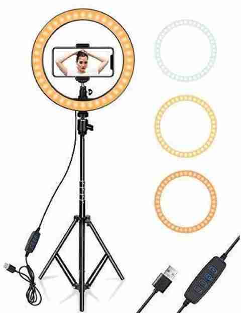 Jeteck LED Ring Light with Tripod Stand and Wireless Shutter