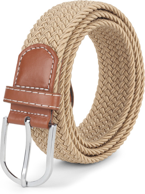 ZORO Men Women Casual, Evening, Party Beige Canvas Belt Beige