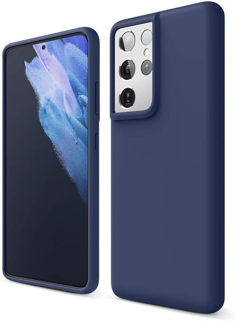 Loxxo Back Cover for Samsung S21 Ultra Liquid Silicone Case Rubber