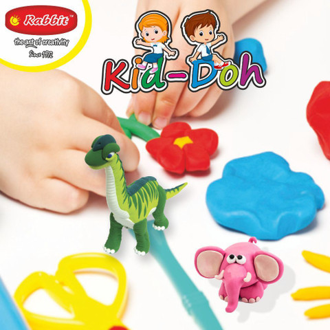 Rabbit Kid Dough GLITTER Bucket|+Play Clay Colors|+2 Play Slime  boxes|Slime Clay for Kids to play|Play Dough Clay set for kids|Play Slime  Set|Slime